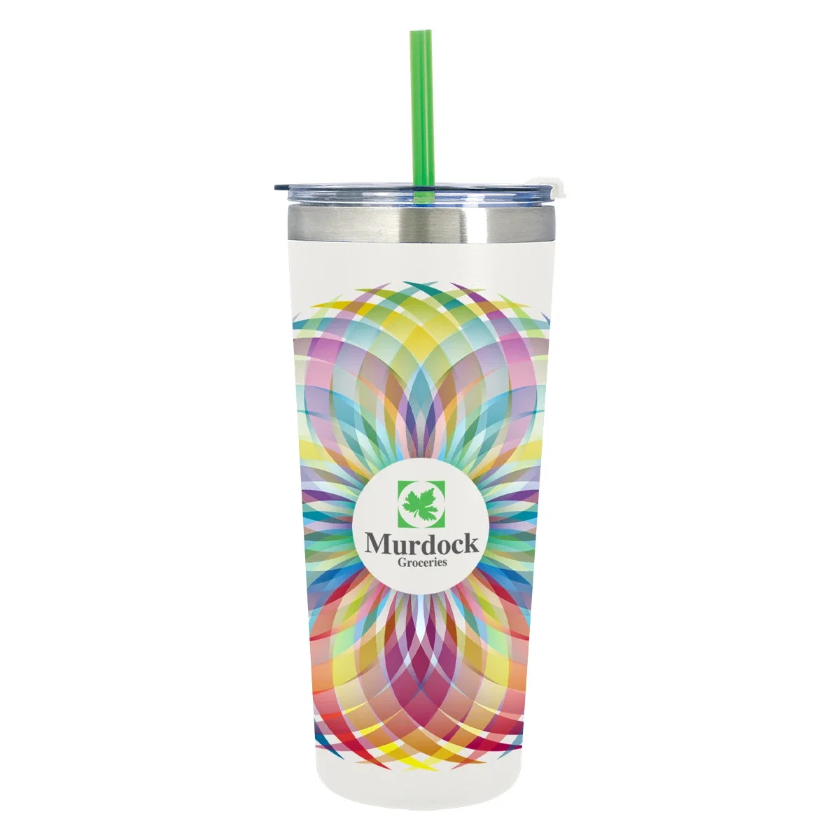 Several straw colors offered, including teal, red and lime green