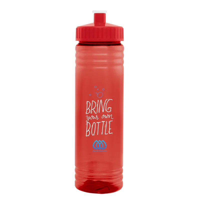 Lid detail at the top of the drinking bottle