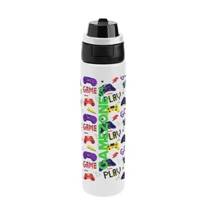 Full Color Pop Sip Chug Recycled Stainless Steel Bottle — 2 Sizes