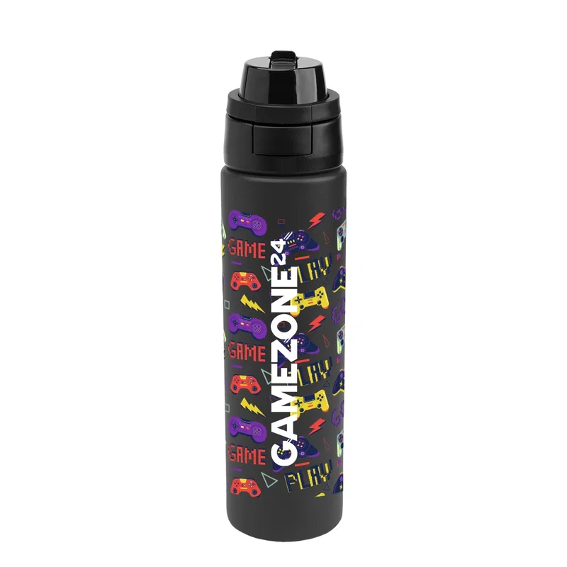 Held in hand, the steel bottle sized for everyday carry