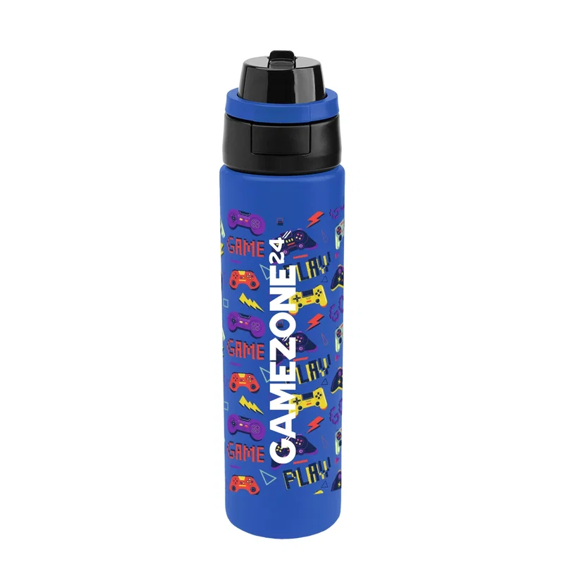 Base of the drink bottle photographed from a low angle