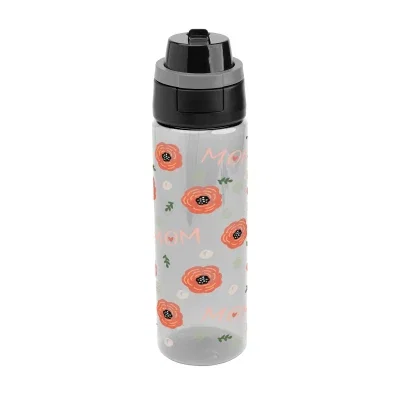 Recycled rPET bottle shown upright with its lid closed