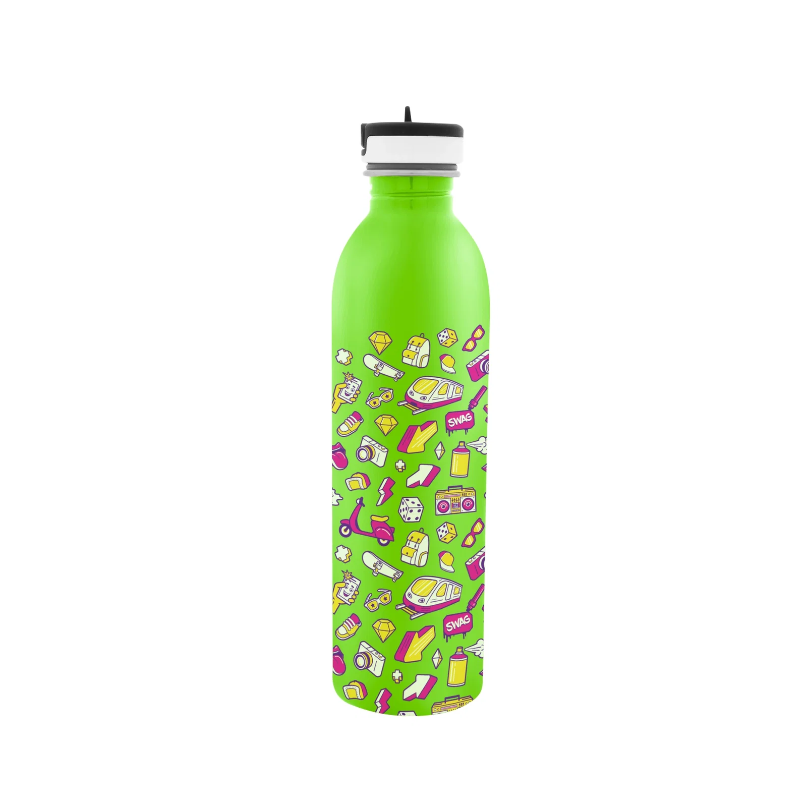 Lime green version of the 24 ounce drink container