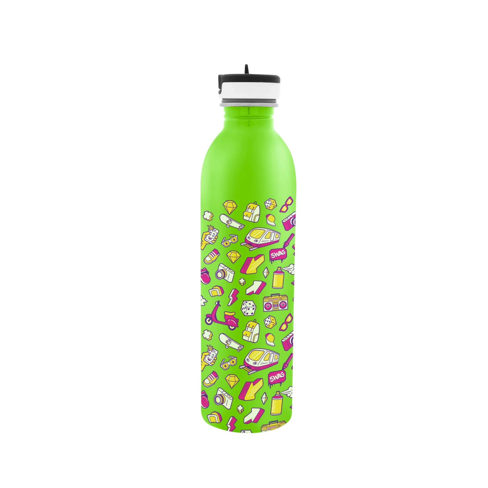 Lime green version of the 24 ounce drink container