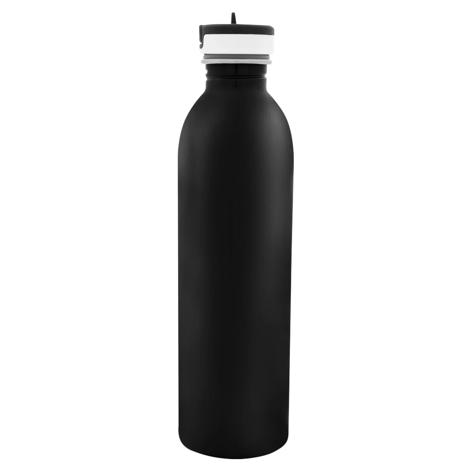 Black option displayed upright beside its removable cap