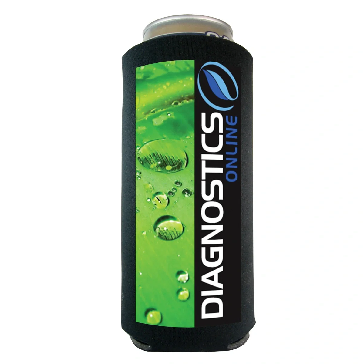 Full color can cooler sized for a tall beverage