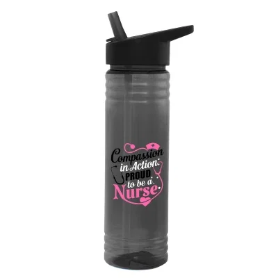 Twenty four ounce Vibe bottle shown upright on a plain background