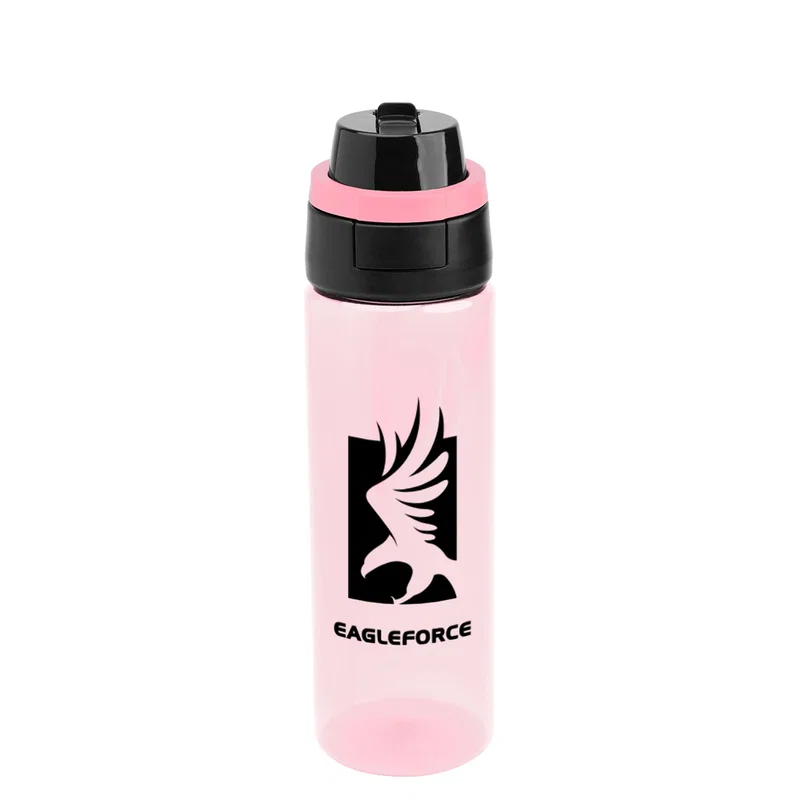 Drinking spout raised for one handed sipping