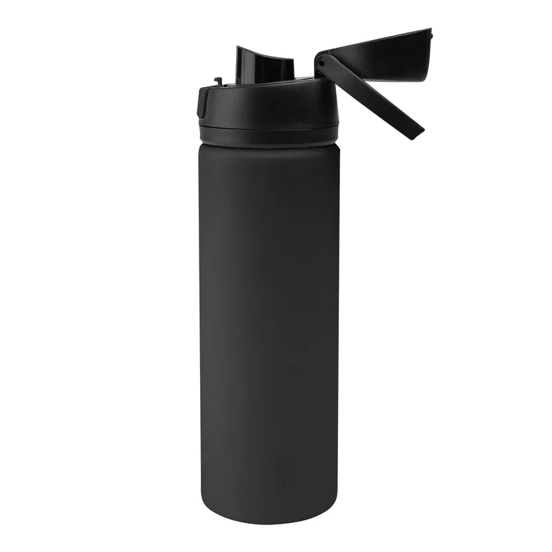 Steel sport bottle shown in full and its overall build