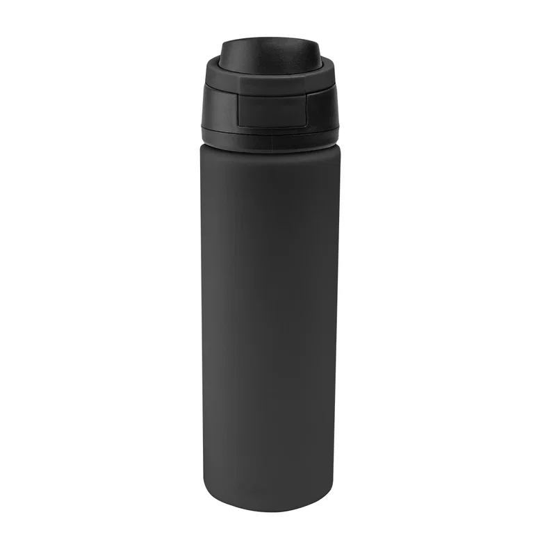 Imprint space across the water bottle with the lid screwed on