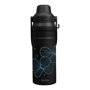 24 Oz. Summit Sip Recycled Stainless Steel Bottle With Easy Carry Handle