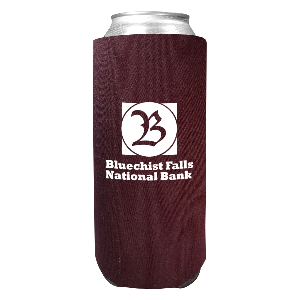 Beverage sleeve tilted toward the camera