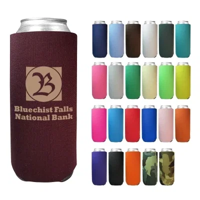 Sleeve wrapped around a tall beverage can