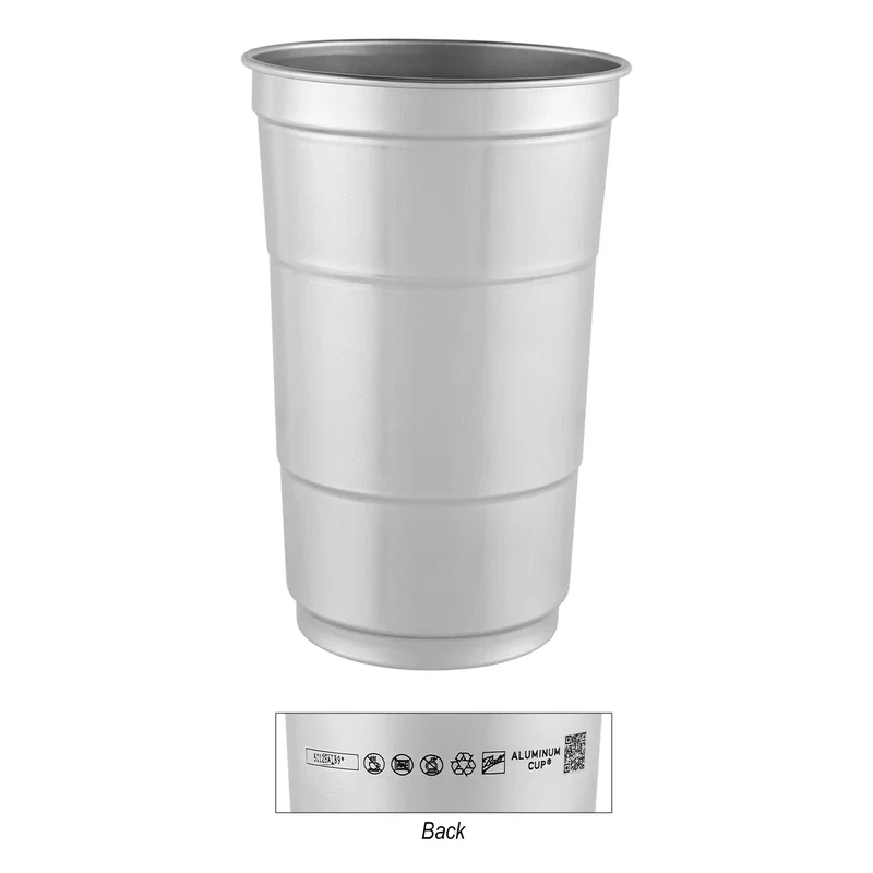 Angled view of the cup body and its upper rim