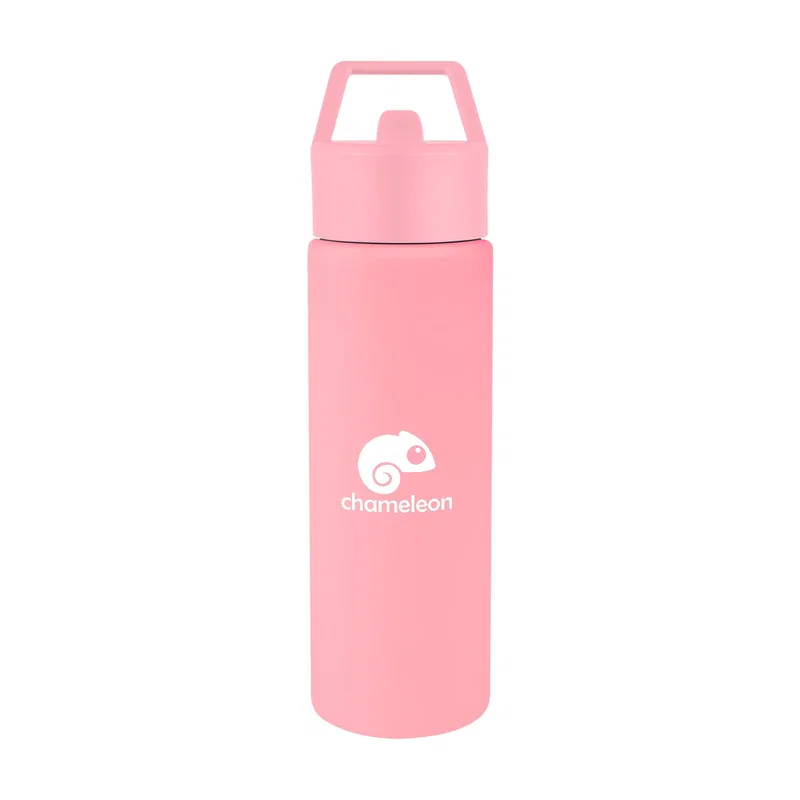 Tapered shoulder of the metal drink bottle