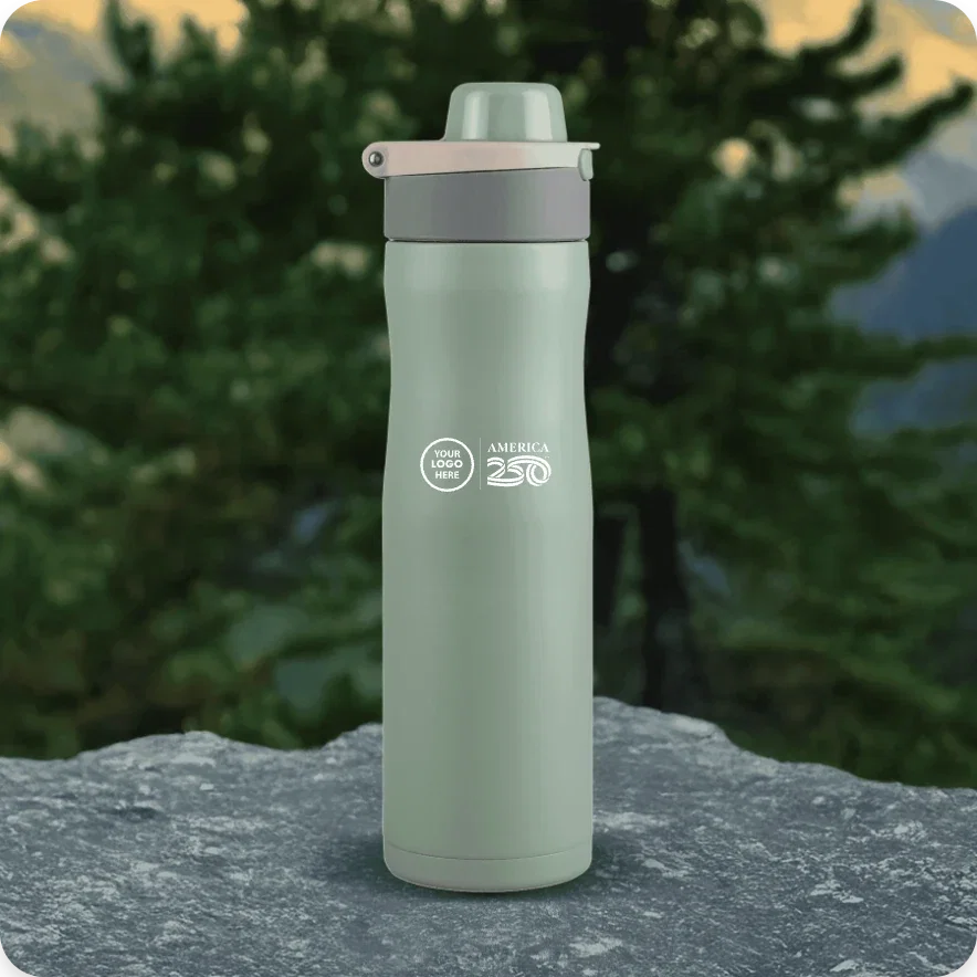 24 Oz. Vertex Powder Coated Recycled Stainless Steel Bottle