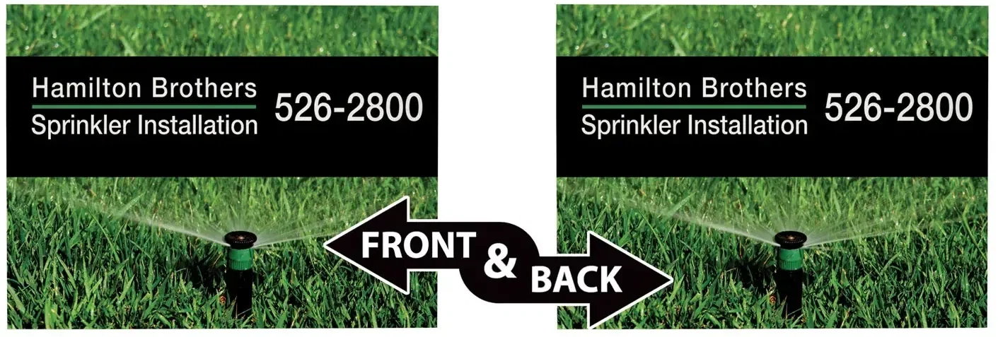 24" x 18" Corrugated Plastic Sign (Double-Sided) — view 3