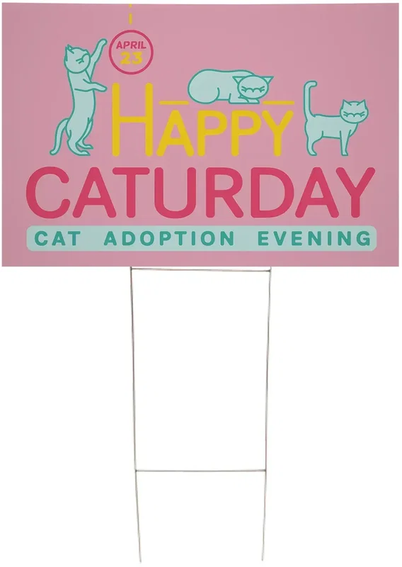 24" x 18" Corrugated Plastic Sign Kit (Single-Sided) — view 2