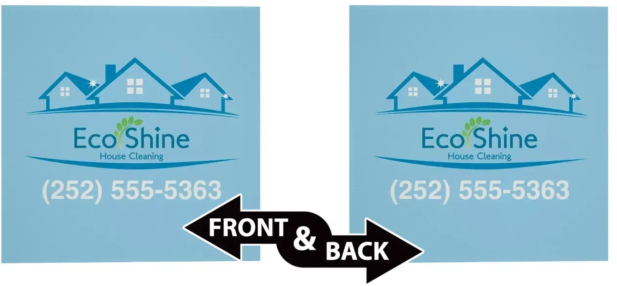 24" x 24" Corrugated Plastic Sign (Double-Sided) — view 3