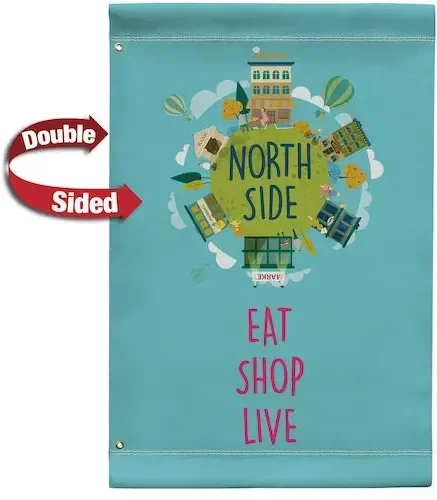 24" x 36" Vinyl Boulevard Banner Double-Sided β view 1