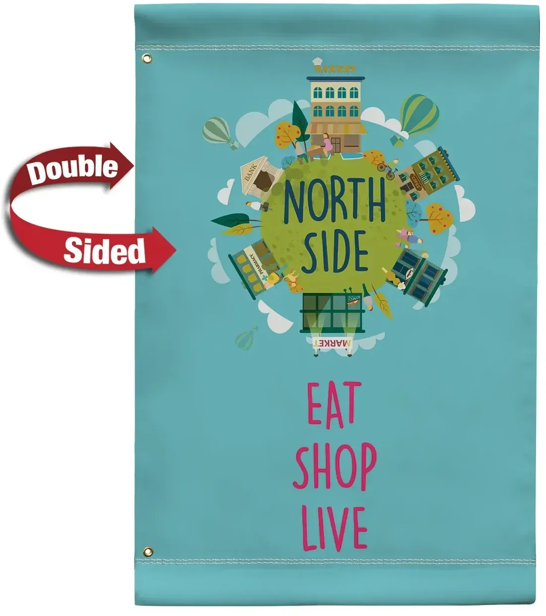 24" x 36" Vinyl Boulevard Banner Double-Sided — view 2