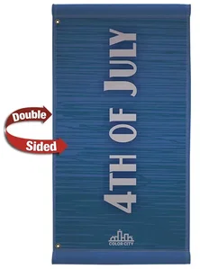 18" x 48" Fabric Boulevard Banner Double-Sided