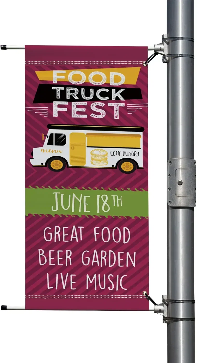 24" x 96" Nylon Boulevard Banner Single-Sided — view 2
