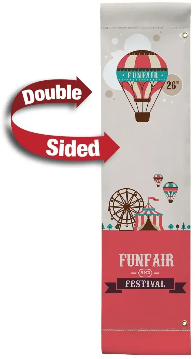 24" x 96" Vinyl Boulevard Banner Double-Sided — view 3