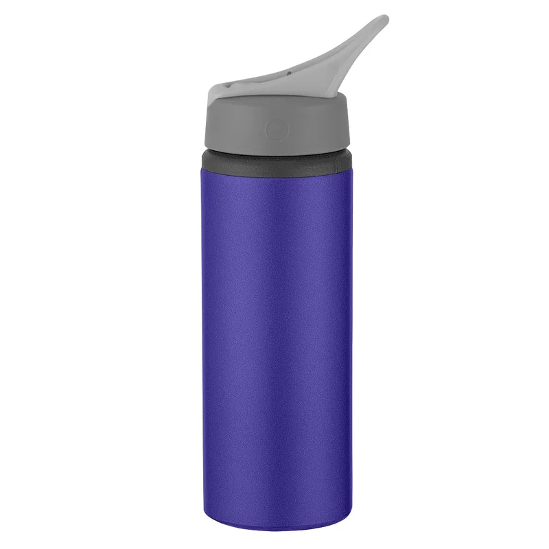 Hand gripping the slim drink bottle