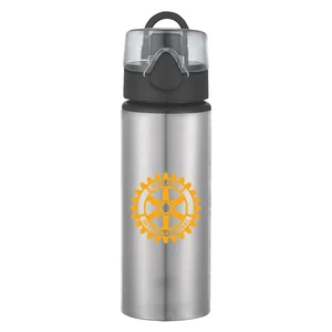 25 Oz. Aluminum Sports Bottle With Flip-Top Lid