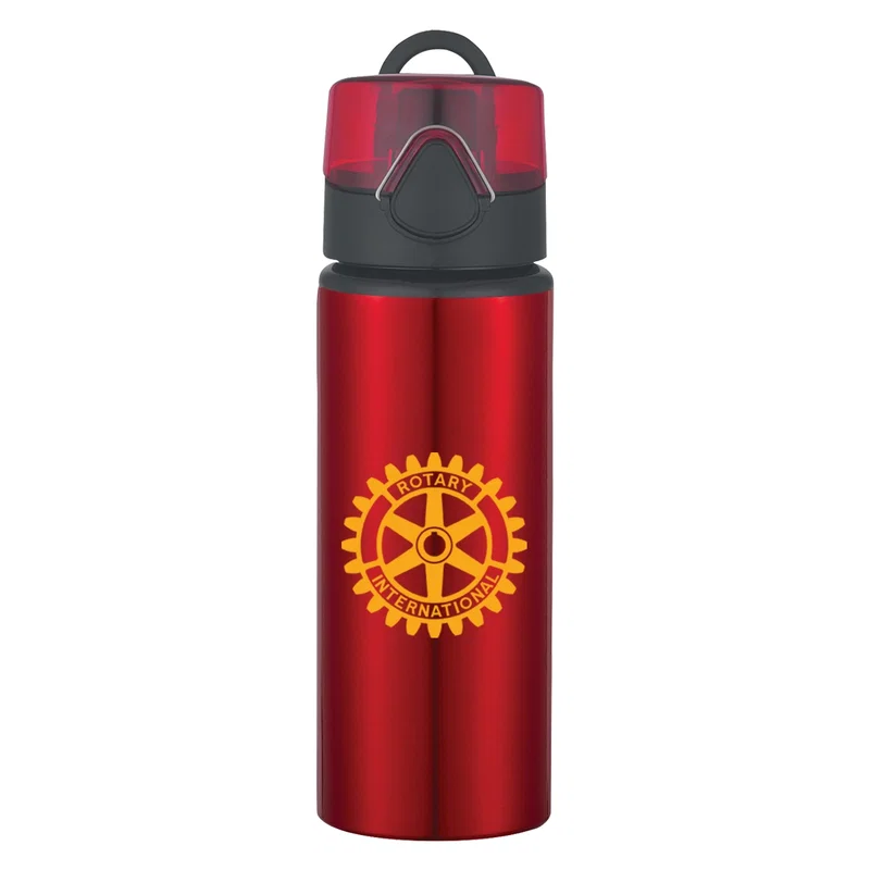 25 Oz. Aluminum Sports Bottle With Flip-Top Lid — view 3