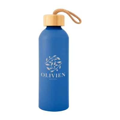 25 Oz. Blaire Recycled Aluminum Bottle With Bamboo Lid — view 2