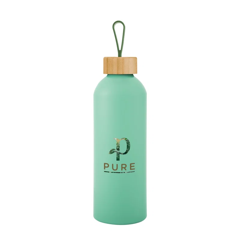 25 Oz. Blaire Recycled Aluminum Bottle With Bamboo Lid And Carry Handle — view 15