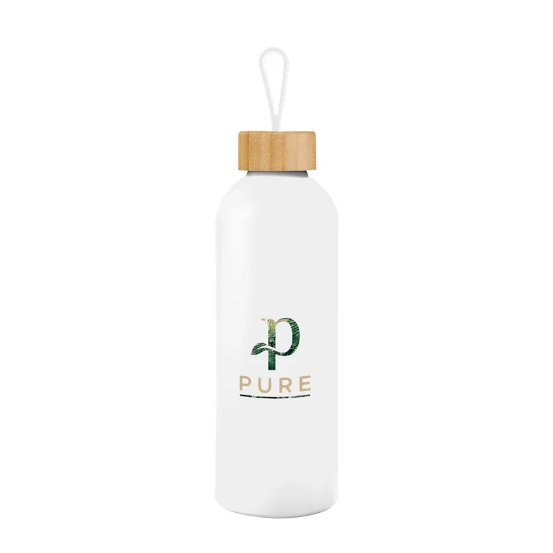 25 Oz. Blaire Recycled Aluminum Bottle With Bamboo Lid And Carry Handle — view 25