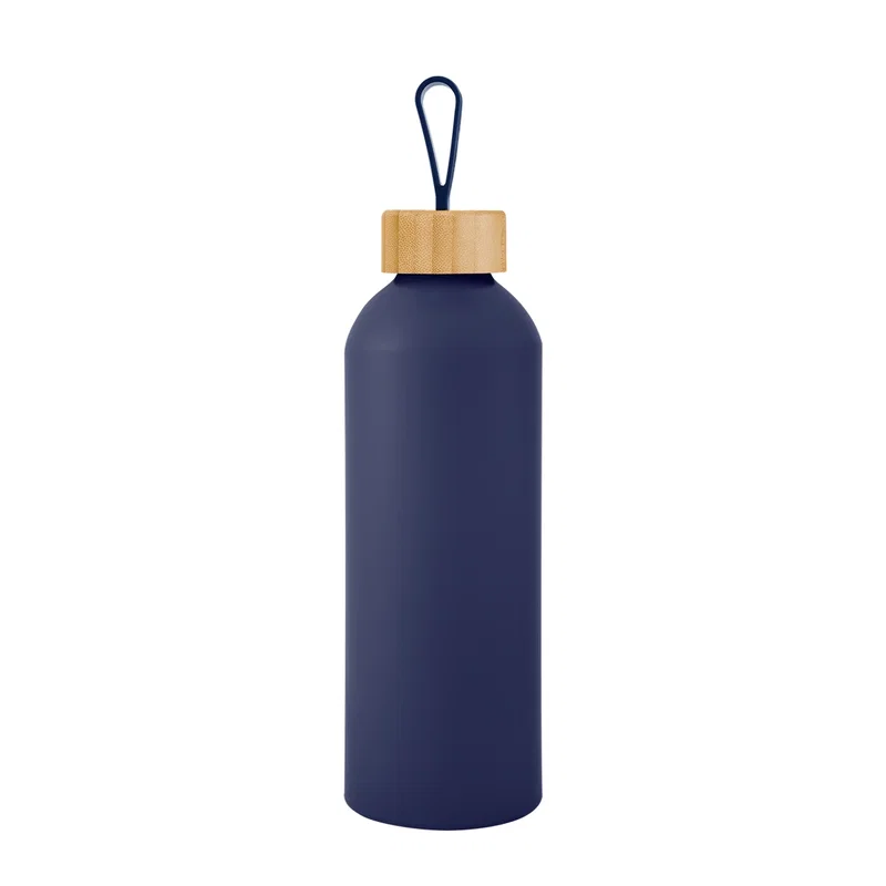 25 Oz. Blaire Recycled Aluminum Bottle With Bamboo Lid And Carry Handle — view 5
