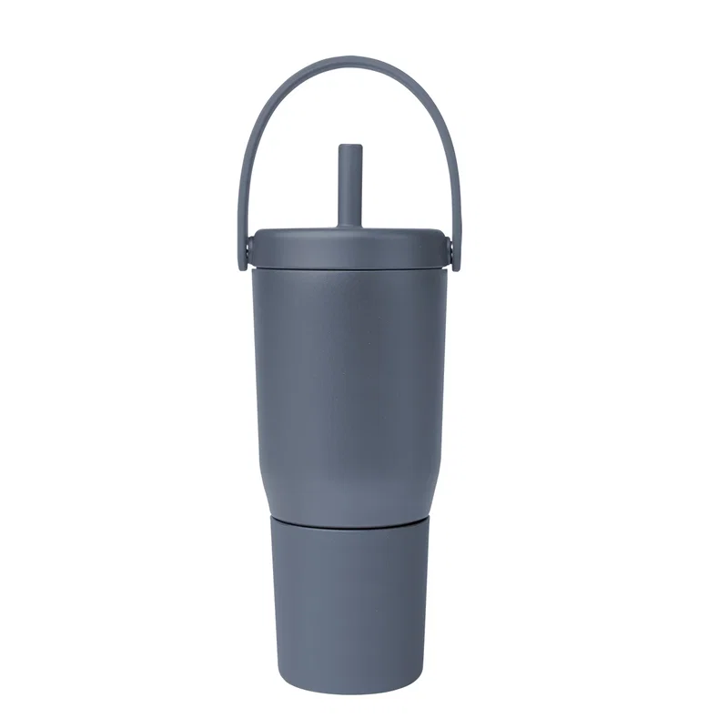 Front-facing shot of the tumbler on a pale surface.