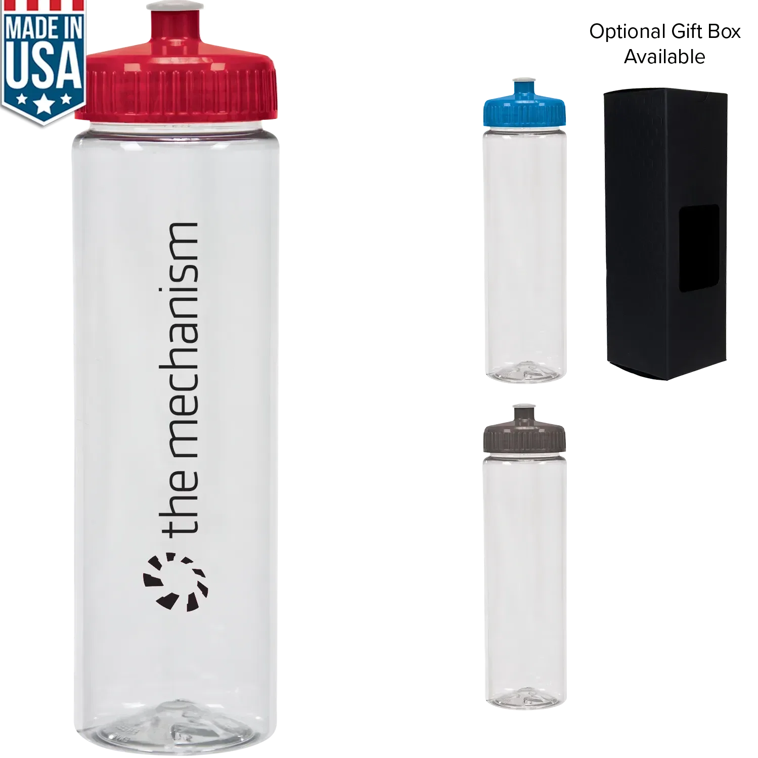 Custom Clear Water Bottle (25 oz) — view 4