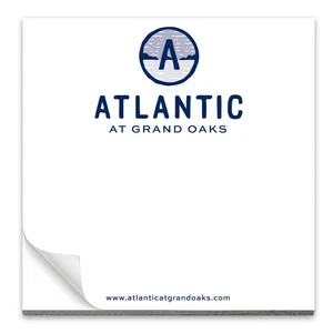 25-Page Spot-Color Note Pad with Magnet, 3.5" x 3.5" Paper