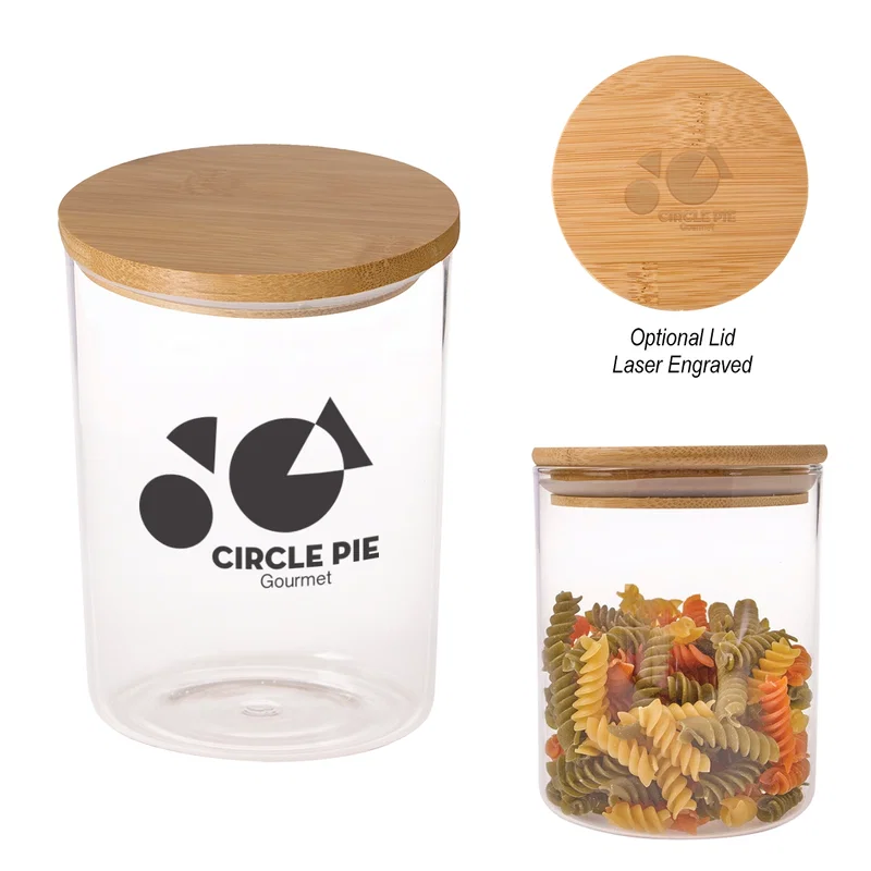 26 Oz. Glass Container With Bamboo Lid — view 2