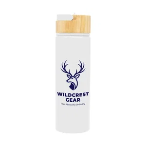 27 Oz. Ellis Recycled Aluminum Bottle With Bamboo Lid