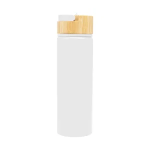 27 Oz. Ellis Recycled Aluminum Bottle With Bamboo Lid