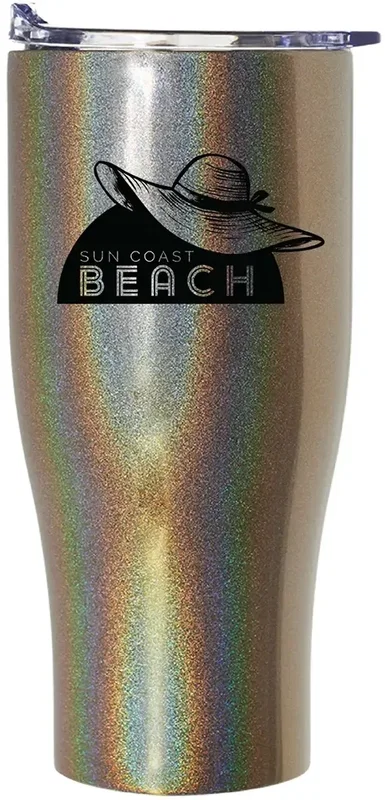 Personalized Iridescent Nebula Travel Mug - 27oz — view 5