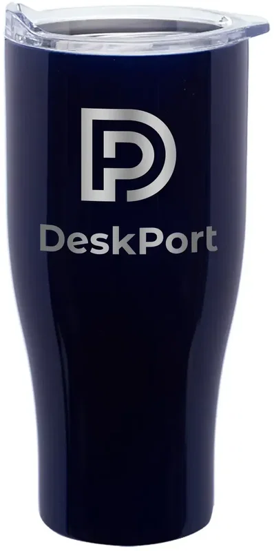 Personalized Traveler Grip Travel Mug - 27 oz. (1 Color Imp) — view 5
