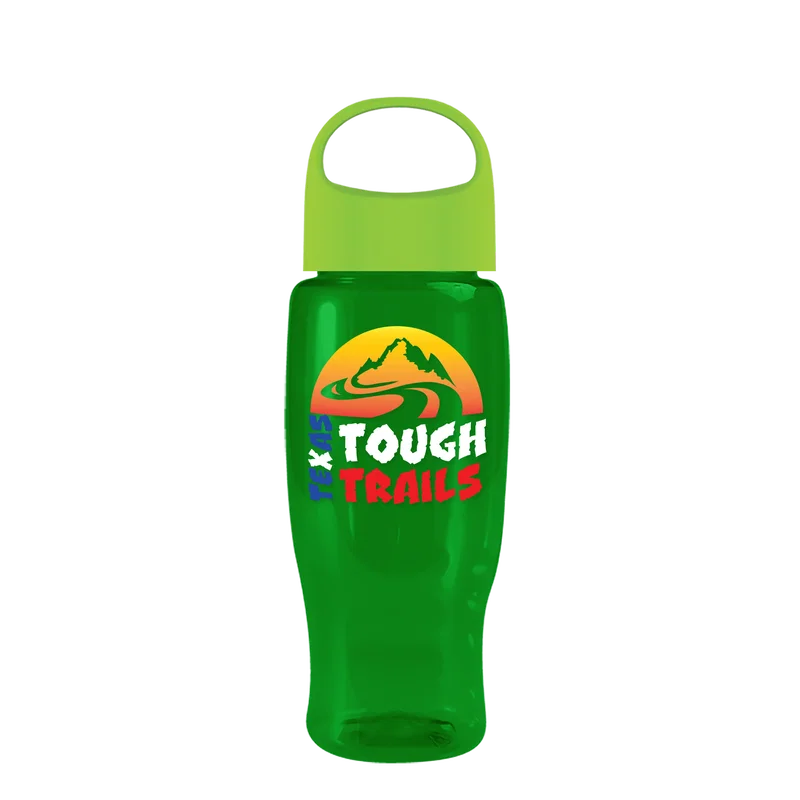Poly+ Recycled Bottle with Oval Crest Lid (27 oz.) — view 1