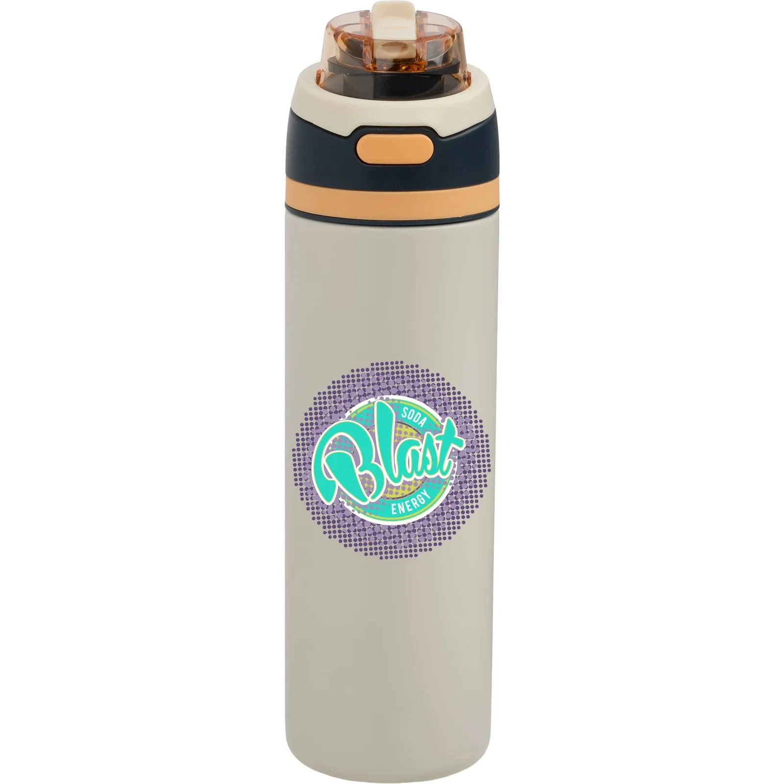 28 oz. Elvin Recycled Stainless Flip Straw Bottle — view 4