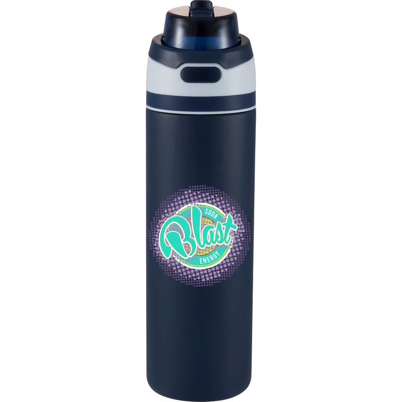 28 oz. Elvin Recycled Stainless Flip Straw Bottle — view 7