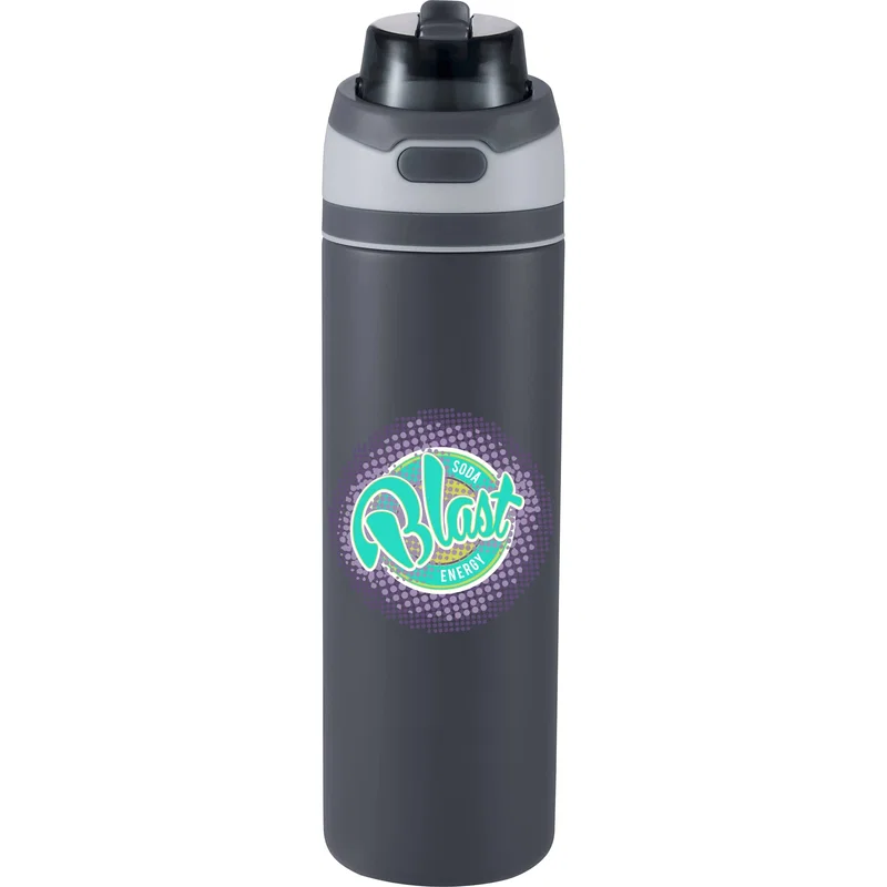 28 oz. Elvin Recycled Stainless Flip Straw Bottle — view 9