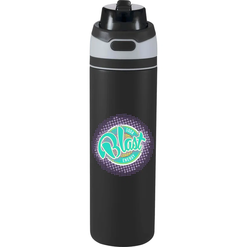 28 oz. Elvin Recycled Stainless Flip Straw Bottle — view 11
