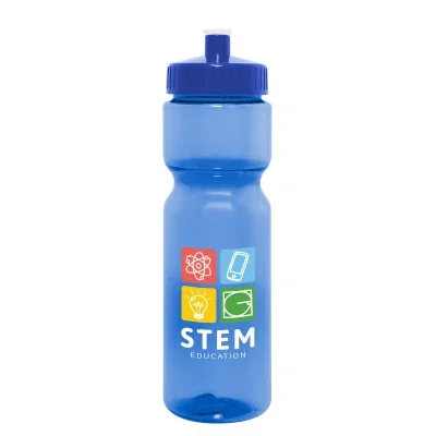 Twenty eight ounce Pace bottle shown upright and empty
