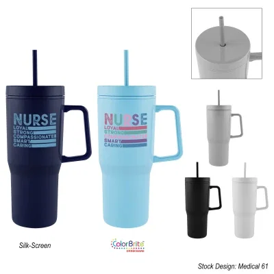 - 28 Oz. Intrepid Recycled PS Double Wall Tumbler — view 2